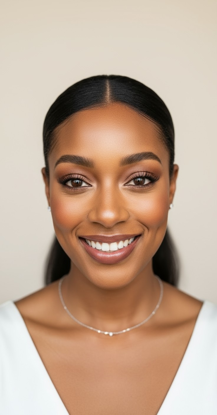 After Wedding Hair Low Ponytail